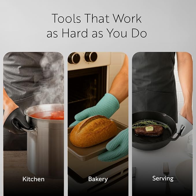 Comfy Grip 4.3 x 3.5 x 4.2 Inch Mini Oven Mitt Pot Holders, 1 Food-Grade Finger - Image 6