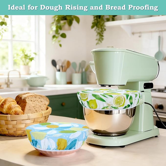 2 Large Reusable Beeswax Bowl Covers - Image 6