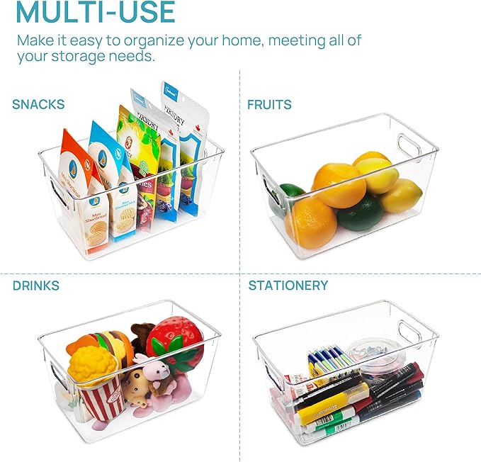 Vtopmart Clear Plastic Storage Bins, Countertops, Freezer Organization and - Image 6