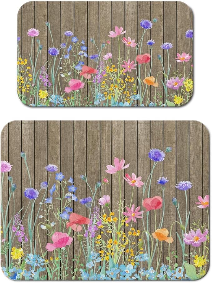 Dish Drying Mat for Kitchen Counter 2 Pack by Unknown