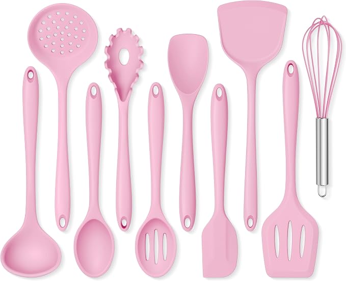 Onader Silicone Cooking Utensils Set, 10 Pieces Kitchen Utensils Set by Onader