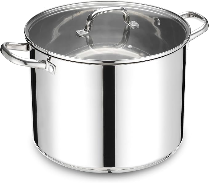 Stainless Steel Large Stock Pot, LIANYU 16 QT Heavy Duty Stockpot by LIANYU