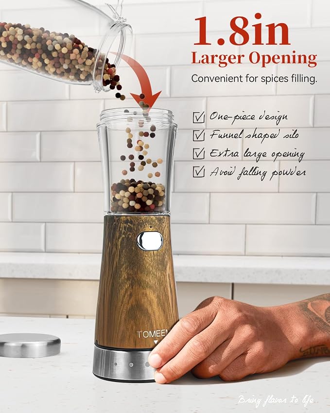 Electric Salt and Pepper Grinder Set - Image 5