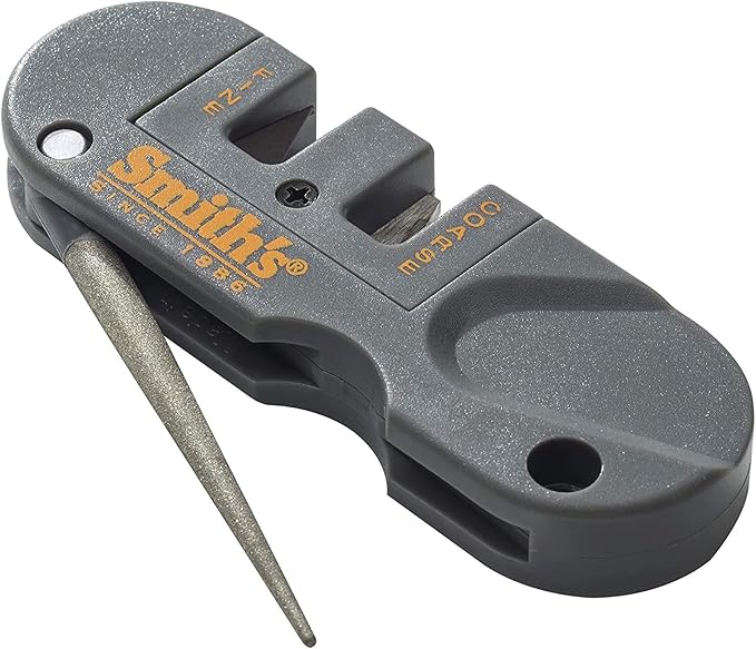 Smith's PP1 Pocket Pal Knife Sharpener Preset Carbide & Ceramic Stone by SmithsConsumerProductsInc