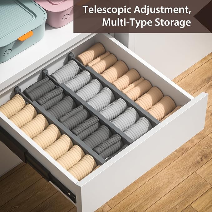 4 PCS Drawer Divider, Expandable Separators - Image 6