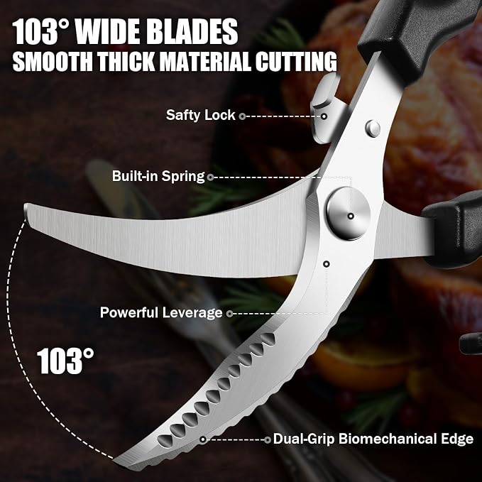 PURPLEBIRD Kitchen Scissors All Purpose - Image 4