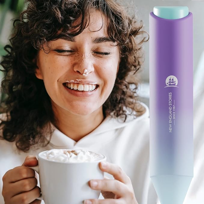 Powerful Milk Frother Handheld Foam Maker, Mini Whisk Drink Mixer - Image 6