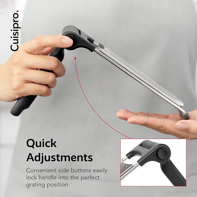 CUISIPRO Surface Glide Technology Stainless Steel Folding Handle Grater - Image 5
