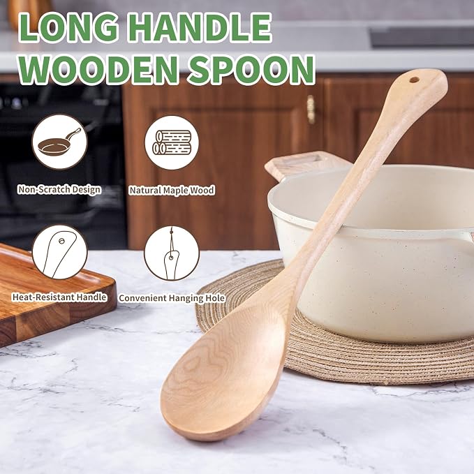 Wooden Cooking Spoon Extra Large Wooden Spoons - Image 2