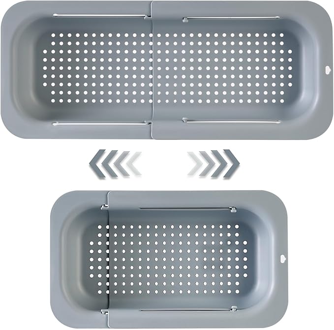 Extendable Sink Colander Strainer Basket by YUNKWONG