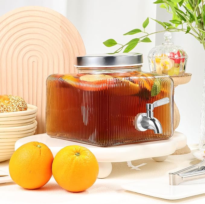 1 Gallon Drink Dispensers for Parties, Beverage Dispenser for Fridge - Image 5
