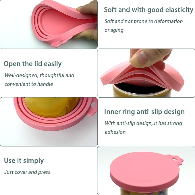 4 Pcs Pet Cans Supplies Set, Cat Food Can Lid Cover - Image 7