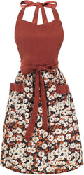 Cute Floral Aprons for Women by HYVOROS