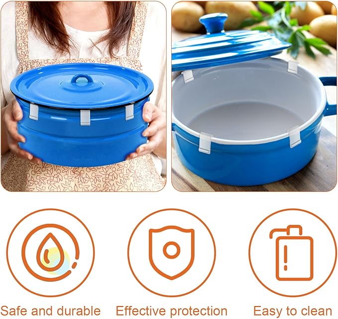 12pcs Dutch Oven Lid Protector Clips, Silicone Cookware Protector, Plastic Pan - Image 6