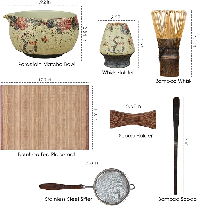 Matcha Whisk Set, 7-Piece Matcha Kit - Image 5