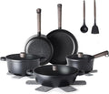 SENSARTE 15Pcs Nonstick Cookware Set Pots and Pans Set Kitchen Cooking Frying by SENSARTE