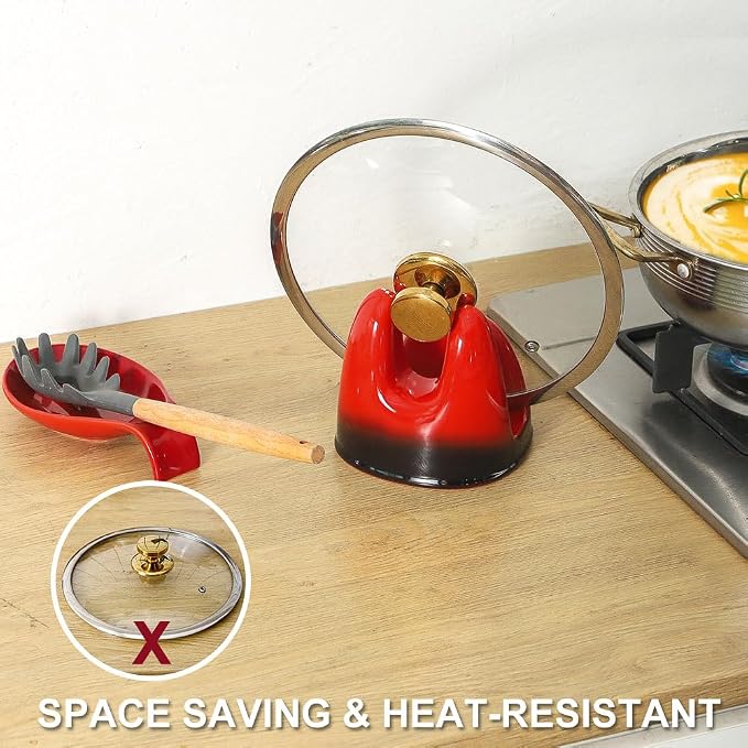 Nihow Pot Lid Holder: Stable Ceramic Pan Lid Holder - Image 5