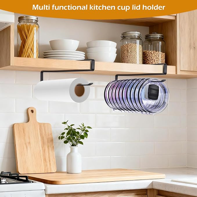 LWGFIO 2Pack Tumbler Lid Organizer, Kitchen Space-Saving Cup Holder, Organizers - Image 2