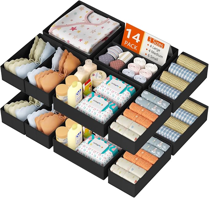 DIMJ Drawer Organizer Clothes 14 Pack by DiMJ