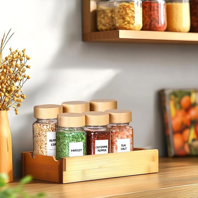 ComSaf 4 oz 6Pcs Glass Spice Jars - Image 7