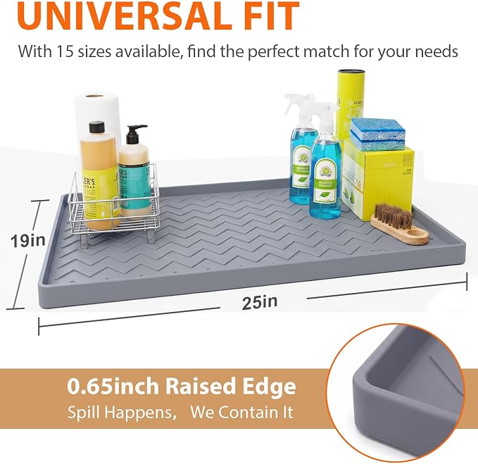 TigeJoy 25" x 19" Under Sink Mats - Image 2