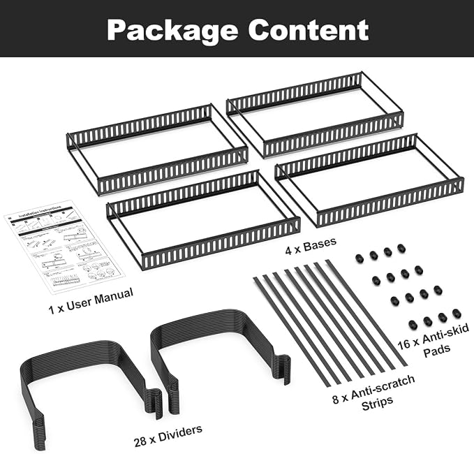 Housolution 2 Pack Baking and Cookie Sheet Organizer, Bakeware Tray Muffin Pan - Image 7