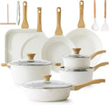 SENSARTE Nonstick Ceramic Cookware Set, PFAS & PFOA Free, Non Stick Healthy by SENSARTE