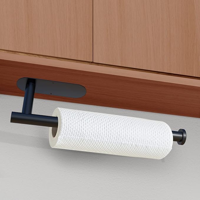 DEKAVA Under Cabinet Wall Mount Paper Towel Holder, Self-Adhesive Bar, - Image 3