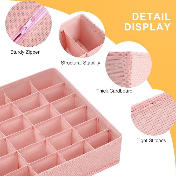 Joyoldelf Sock Organizer Drawer Organizer - Image 6