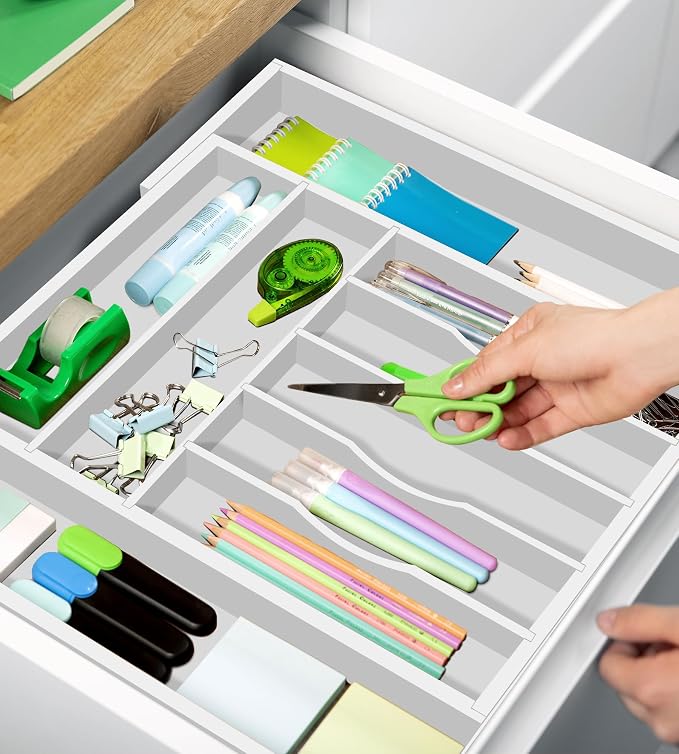 ROYAL CRAFT WOOD Luxury Bamboo Kitchen Drawer Organizer - Image 6