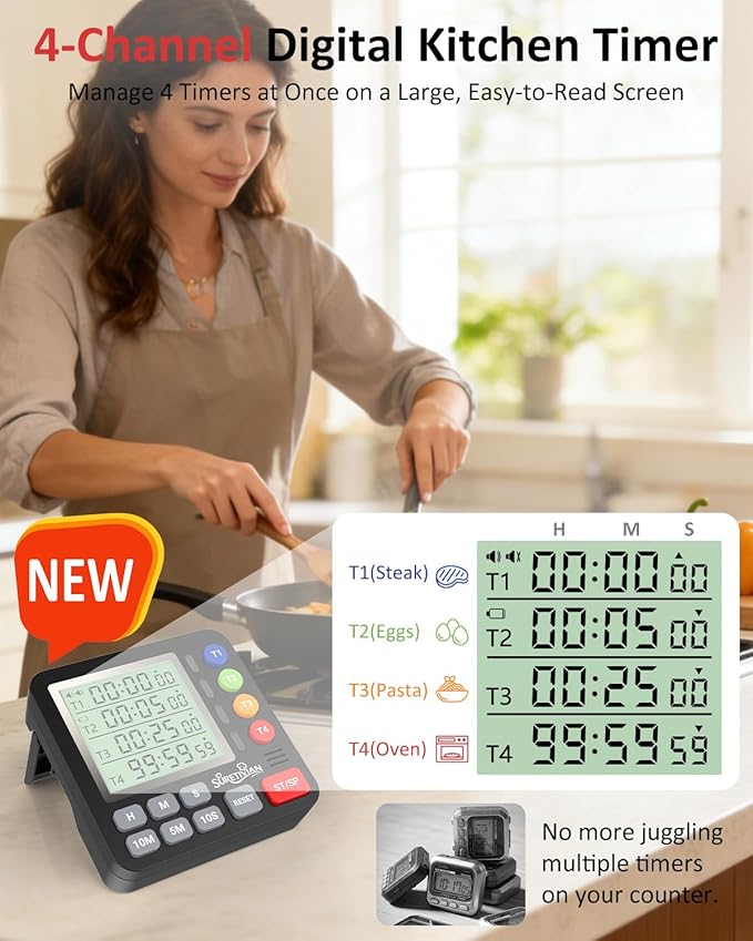 Digital Kitchen Timer for Cooking - Image 2