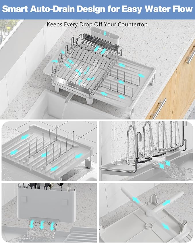Expandable Dish Drying Rack, Dish Racks - Image 3