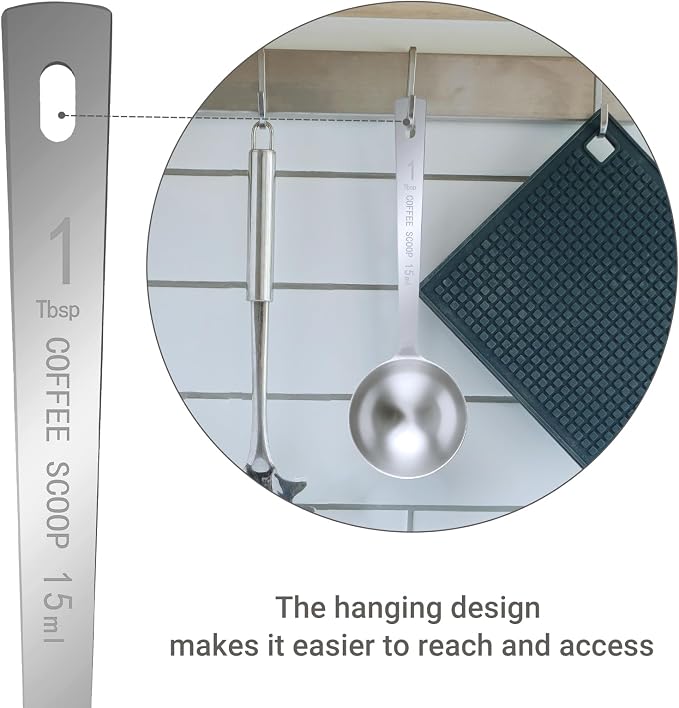Flezoo 4Pcs Coffee Scoop Spoon - Image 4