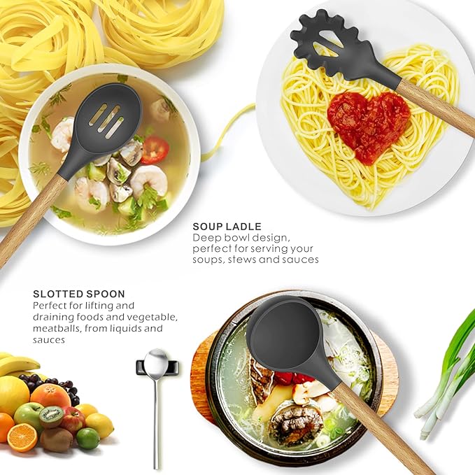 oannao Silicone Cooking Utensils Kitchen Utensil Set - Image 2