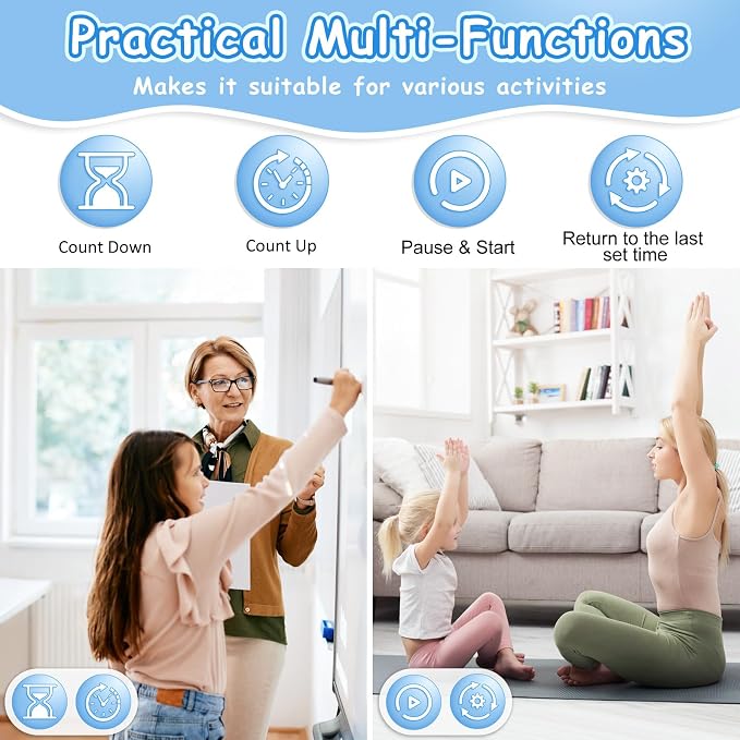 Visual Timer for Kids, 99 Minute Digital Cute Kids Visual Timer Classroom for - Image 6