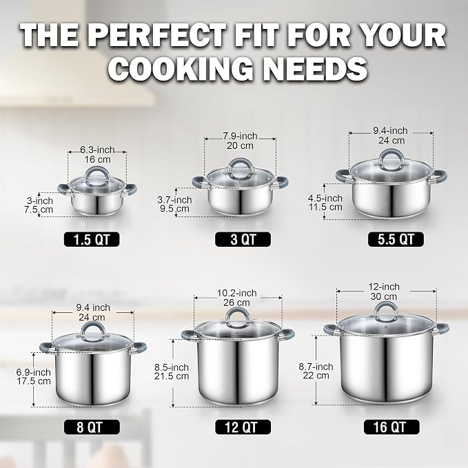 Cook N Home Large Stock Pot - Image 2