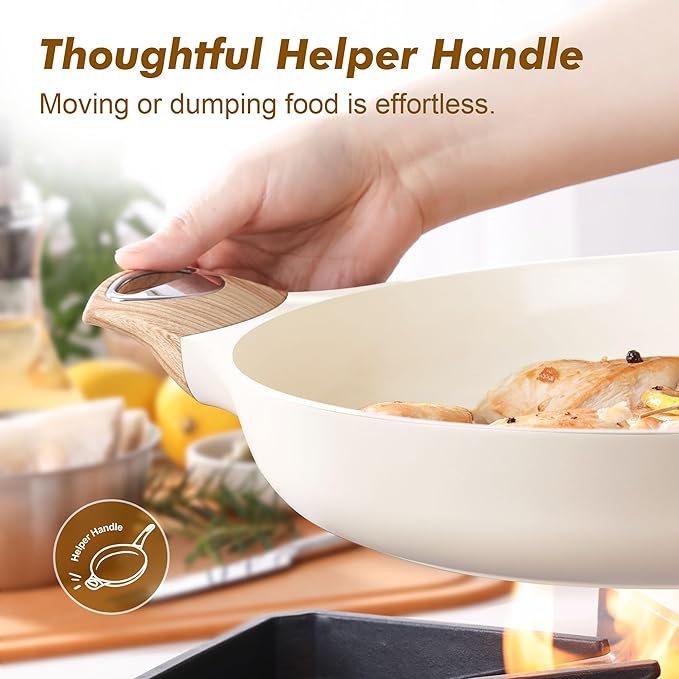 SENSARTE Ceramic Nonstick Frying Pan Skillet - Image 5