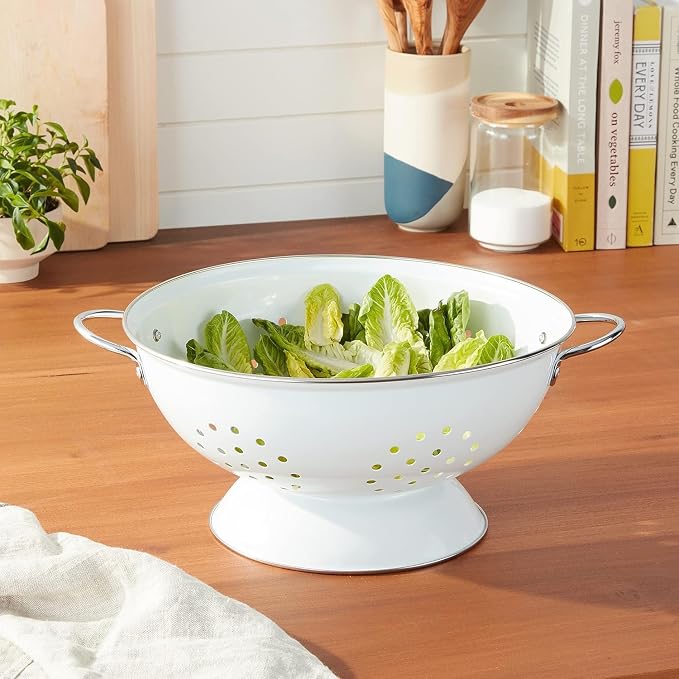 Calypso Basics by Reston Lloyd Powder Coated Enameled Colander, 3 Quart - Image 5