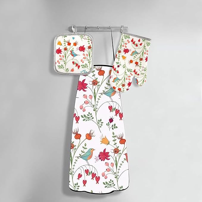 5 Pcs Kitchen Stuff, Kitchen Oven Mitts and Pot Holders Sets - Image 5