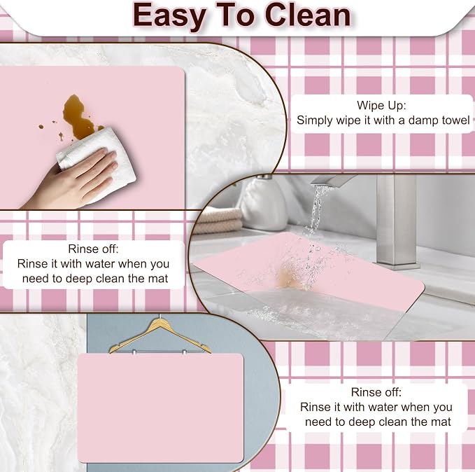 Dish Drying Mat for Kitchen, Coffee Station Pad Mats - Image 5