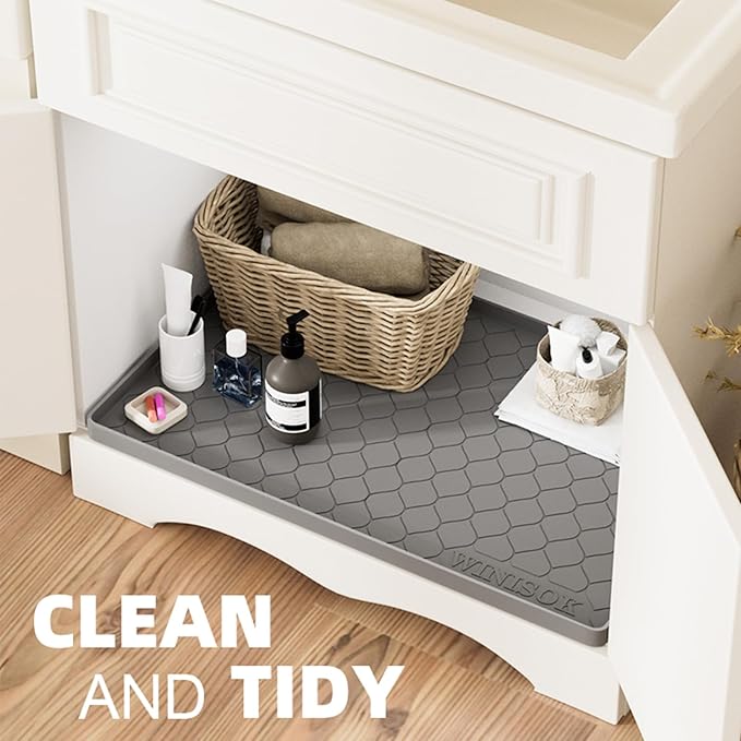 Winisok Silicone Under Sink Mat 40" x 19", kitchen Essentials and Gadgets - Image 4