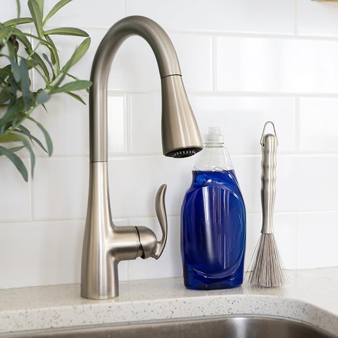 Fox Run Kitchen Brush, Stainless Steel Cleaning Brush - Image 3