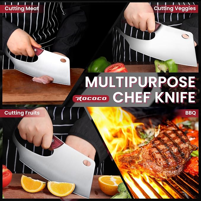 ROCOCO Easy Handle Meat Cleaver - Image 8