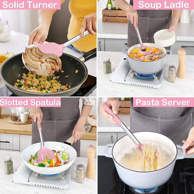 LIANYU 15 Piece Cooking Utensils Set - Image 4