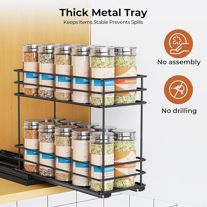 Mystozer Pull Out Spice Rack Organizer - Image 4