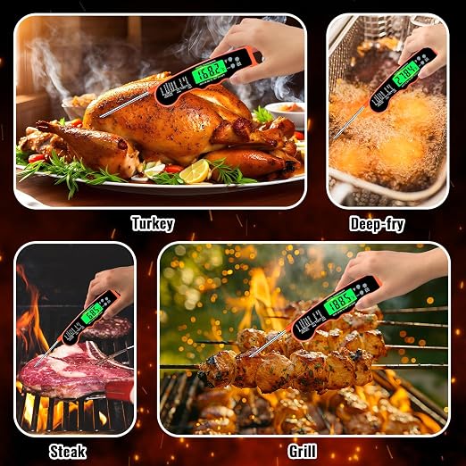 Meat Thermometer Digital, IP67 Waterproof Food Thermometer - Image 3