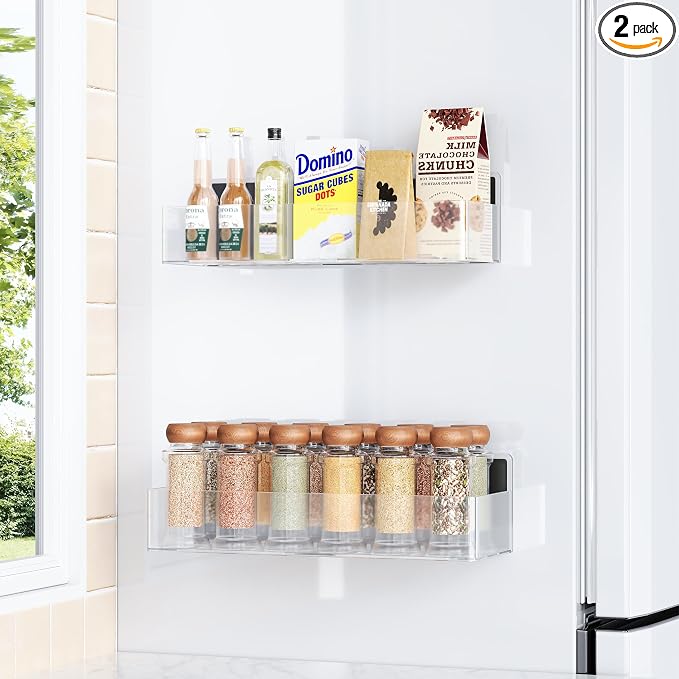 Mystozer Magnetic Spice Rack for Refrigerator, Kitchen Organizer and Storage by Mystozer