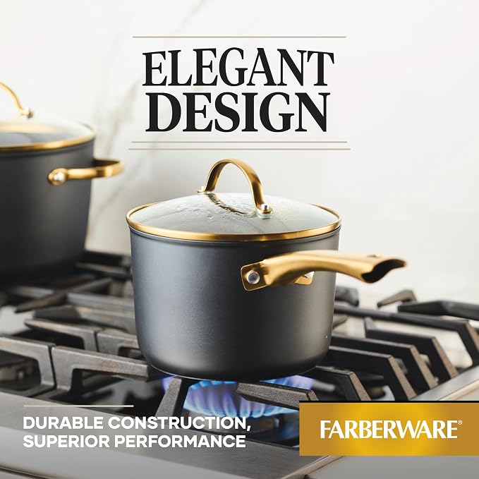 Farberware Forged Induction Ceramic Cookware Nonstick Saucepan - Image 5