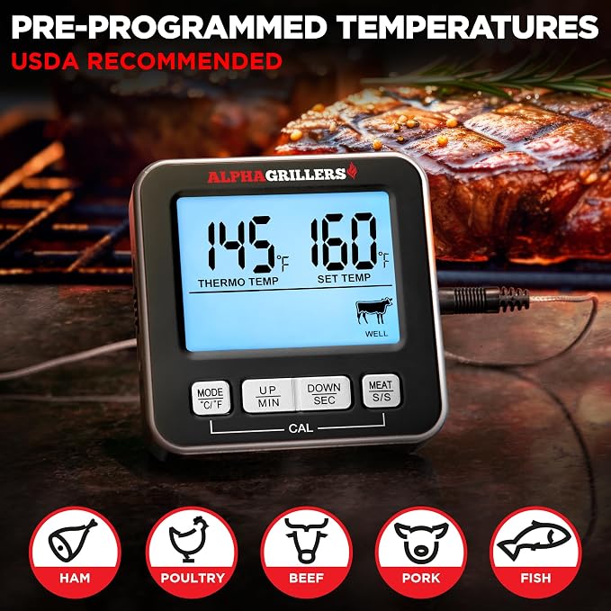 Alpha Grillers Meat Thermometer Digital - Image 3