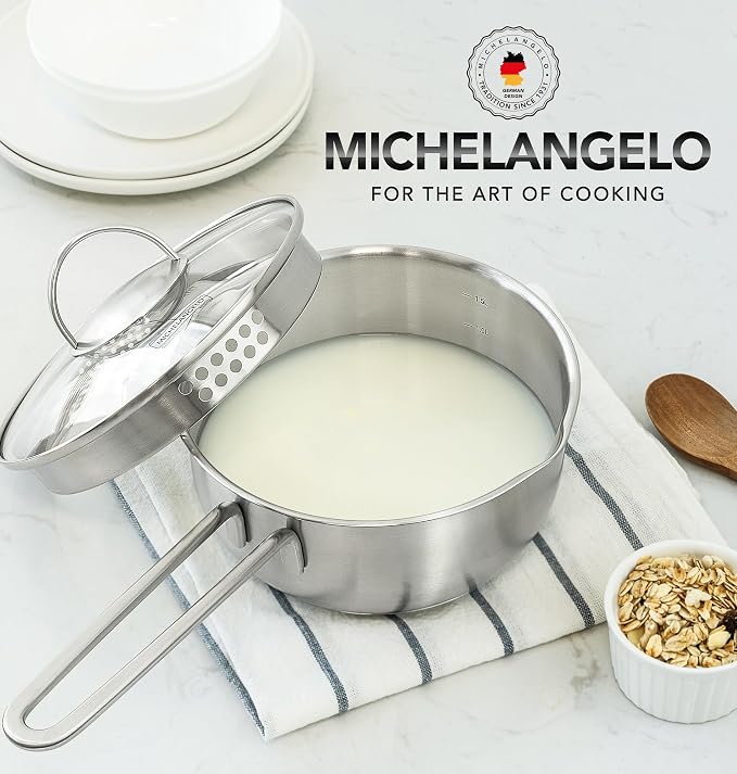 MICHELANGELO Stainless Steel Saucepan - Image 7